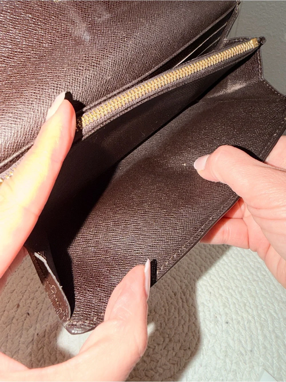 Louis Vuitton Monogram Idylle Pattern Sarah Wallet w/ removable crossbody insert